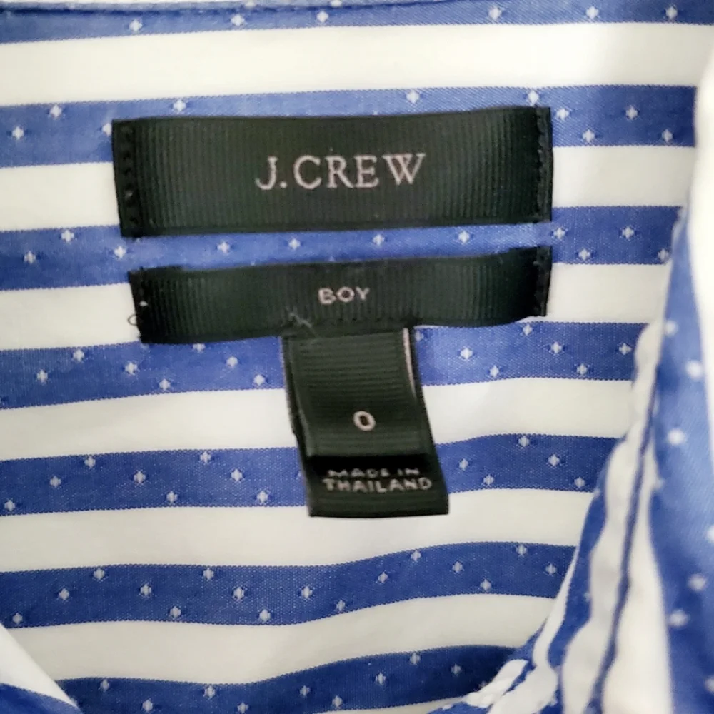 J.CREW Jacquard Striped Boy Shirt